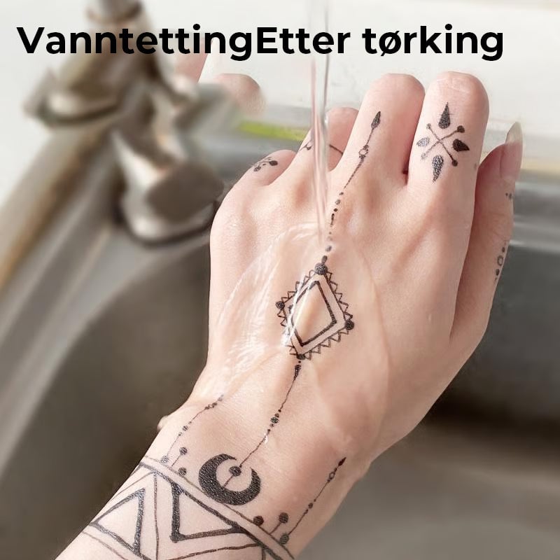 Midlertidige Tattoo Markers Sett