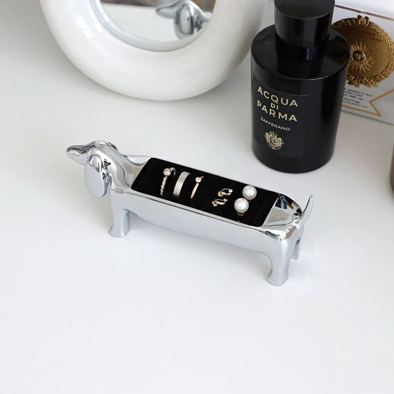 Sausage Dog Ring Holder Jewelry Stand