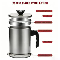 new-Stainless Steel Kitchen Oil Filter