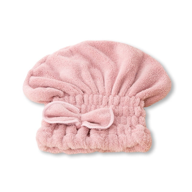 Super Absorbent Hair Towel Wrap(Pink + Blue + Off white) 3PCS
