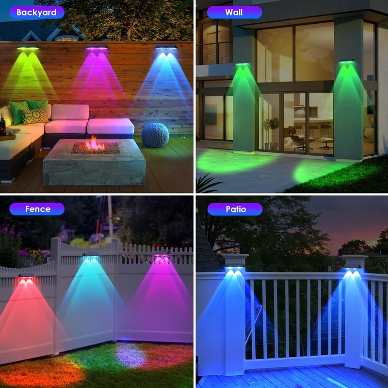 Sakerplus Wall Mount Solar Lights