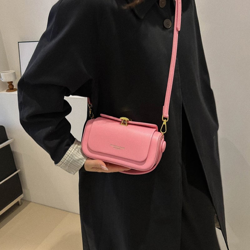 Women's Solid Color Mini Square Shoulder Bag