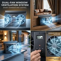Kexon™ Solar Car Exhaust Heat Exhaust Fan