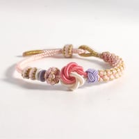 Peach Blossom Knot Braided Bracelet