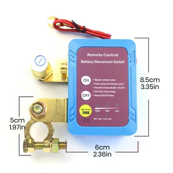 High-Current Smart Battery Disconnect Switch