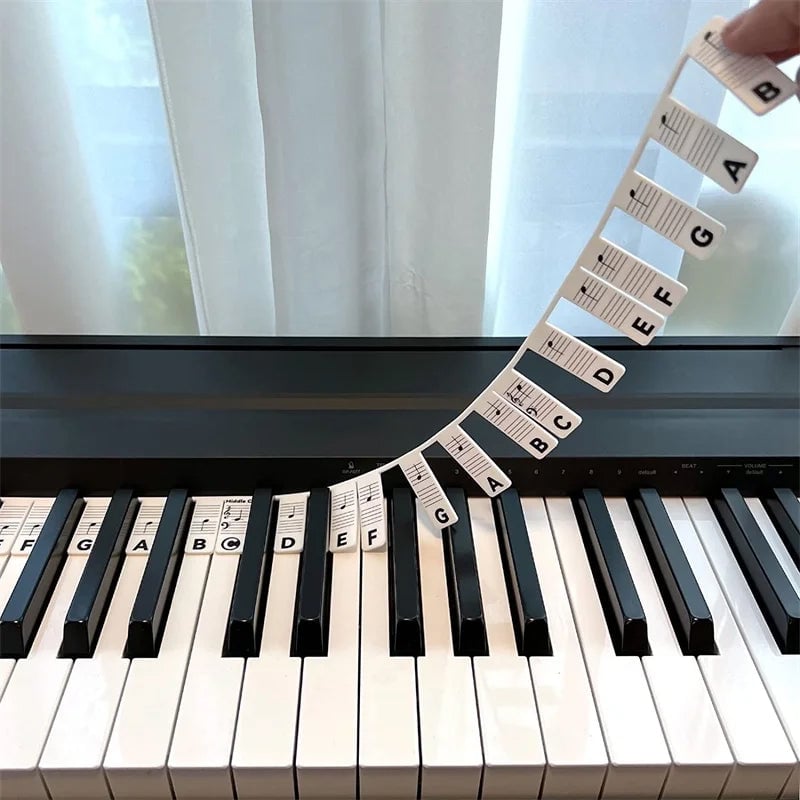 🎁Étiquettes Amovibles pour Partitions de Clavier de Piano
