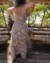 Maillot de Bain Sans Bretelles Cœur Imprimé Vacances