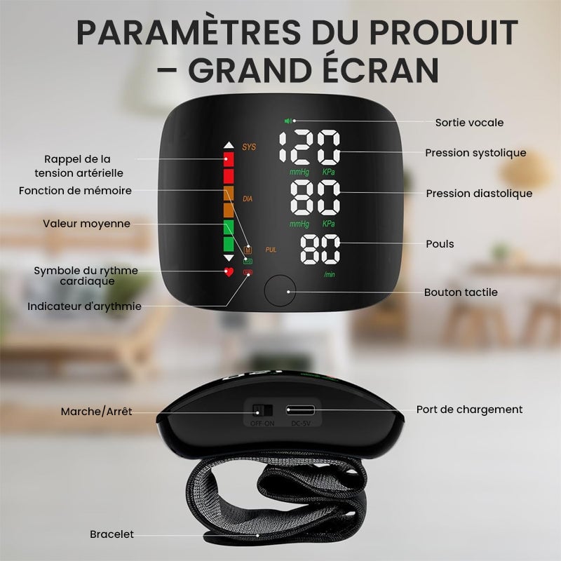 Tensiomètre au poignet