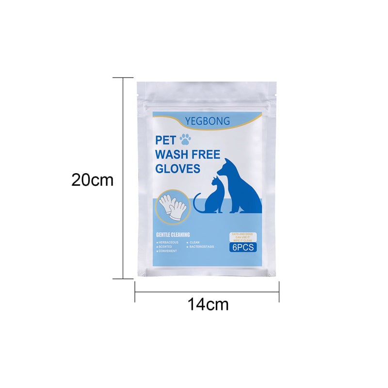 Lingettes pour gants de toilettage pour animaux de compagnie