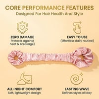 Multi-function Satin Heatless Hair Curler & Hair Tie Non