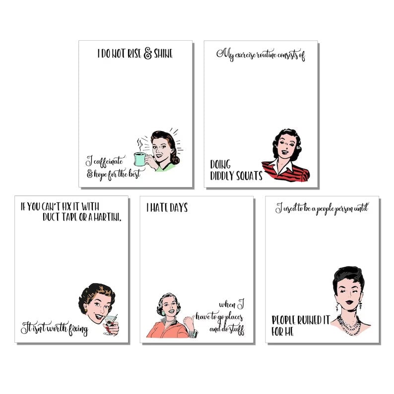 Geestige vrouwen sticky notes