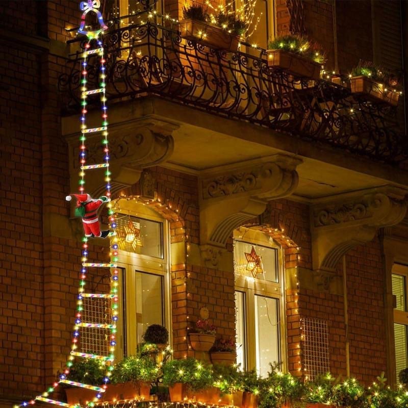 Weihnachtsmann LED-Leiterlicht