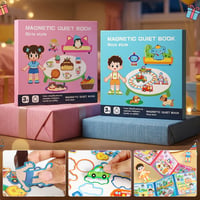 Foldable Magnetic Quiet Book & Magnetic Accessories Set