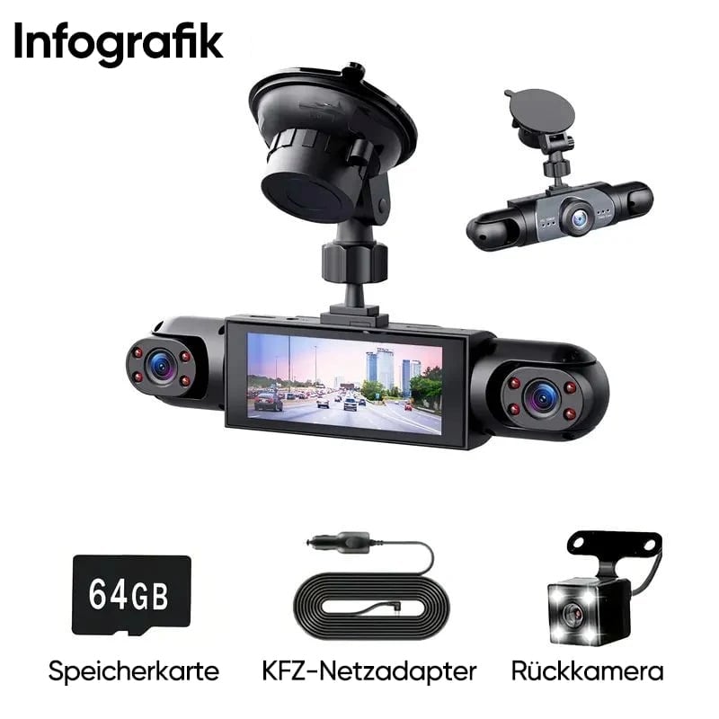 Saker Rundum Auto Dashcam System