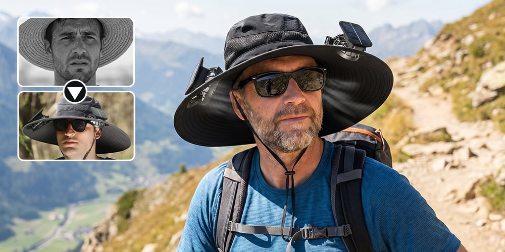 Solar Fan Hat