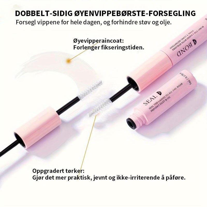 Naturlig fyldig sett med falske øyevipper