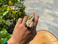Funny Finger carved on Buffalo bone