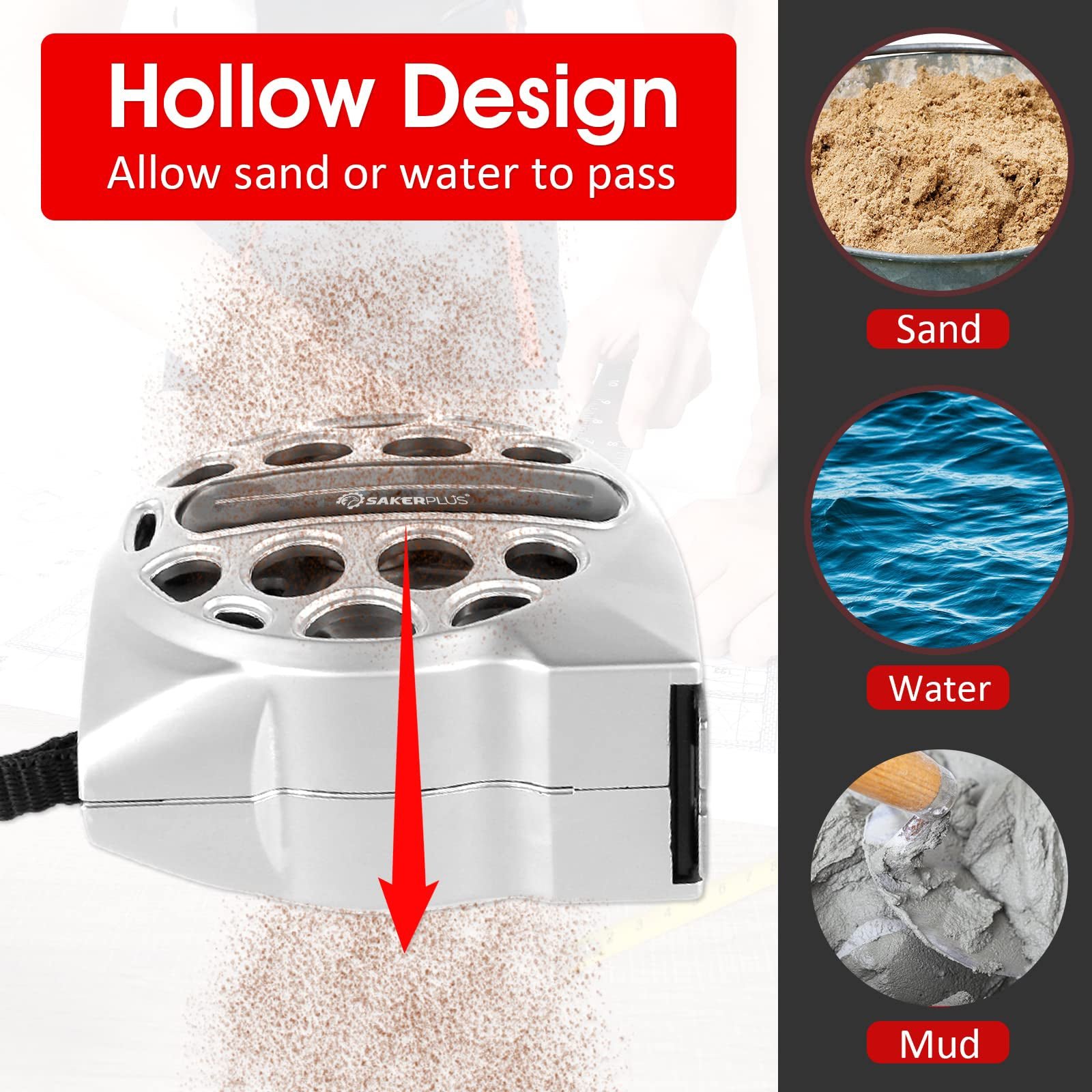 Sakerplus Stainless Steel Measuring Tape