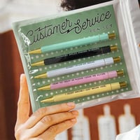 5 pcs Funny Customer Service Ballpoint Pens(Black Ink)