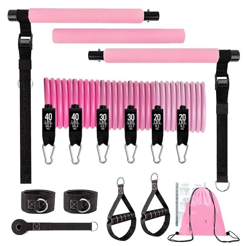 Tragbares Pilates-Widerstandsstangen-Set