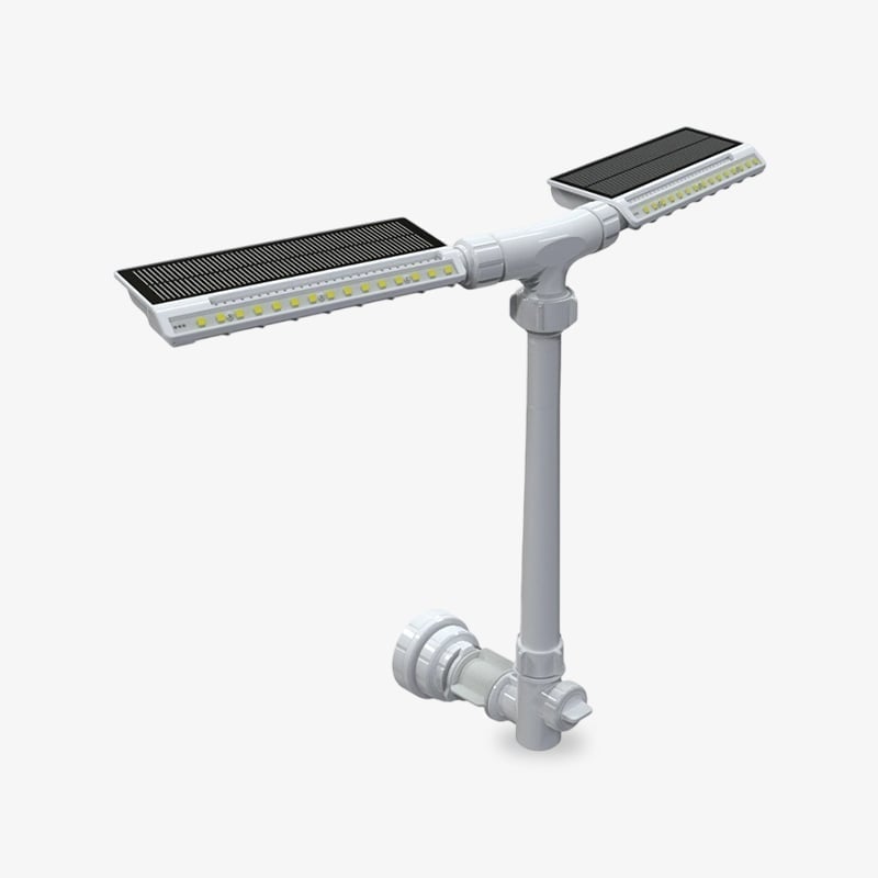 Dual-Head Solar & Type-C Pool Fountain Light