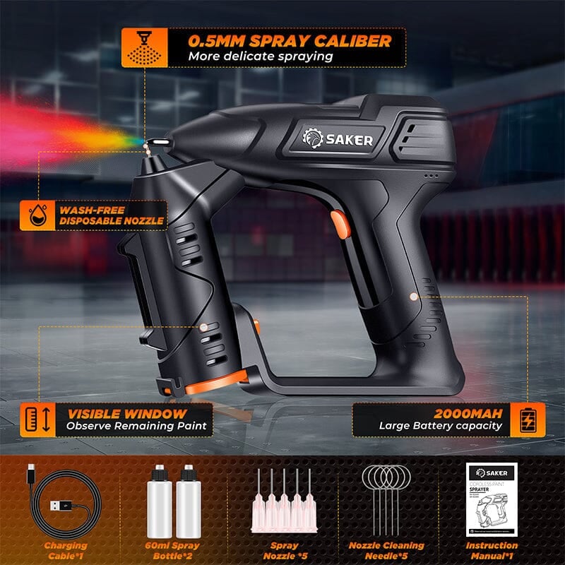 SAKER Cordless Electric Paint Sprayer