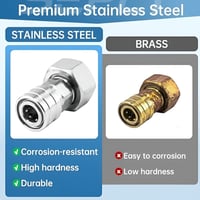 Stainless Steel Garden Hose Adapter