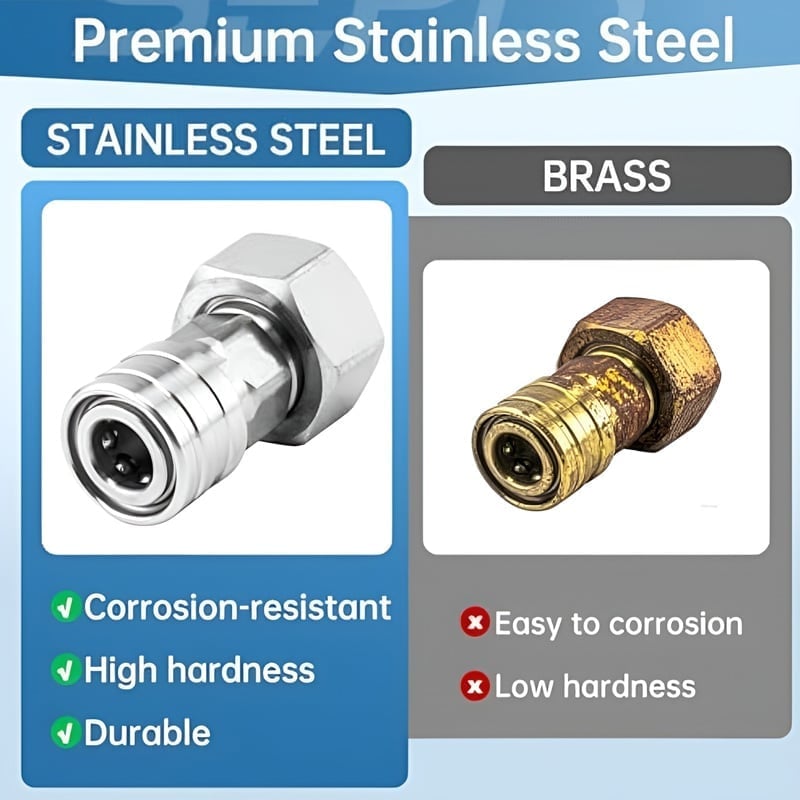 Stainless Steel Garden Hose Adapter