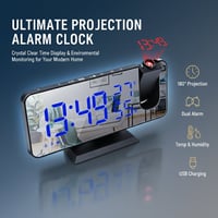 Aless™ Temperature & Humidity Multifunctional Radio Projection Alarm Clock
