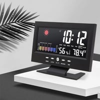 Digitaler LED-Wecker mit Temperatur- und Feuchtigkeitsüberwachung