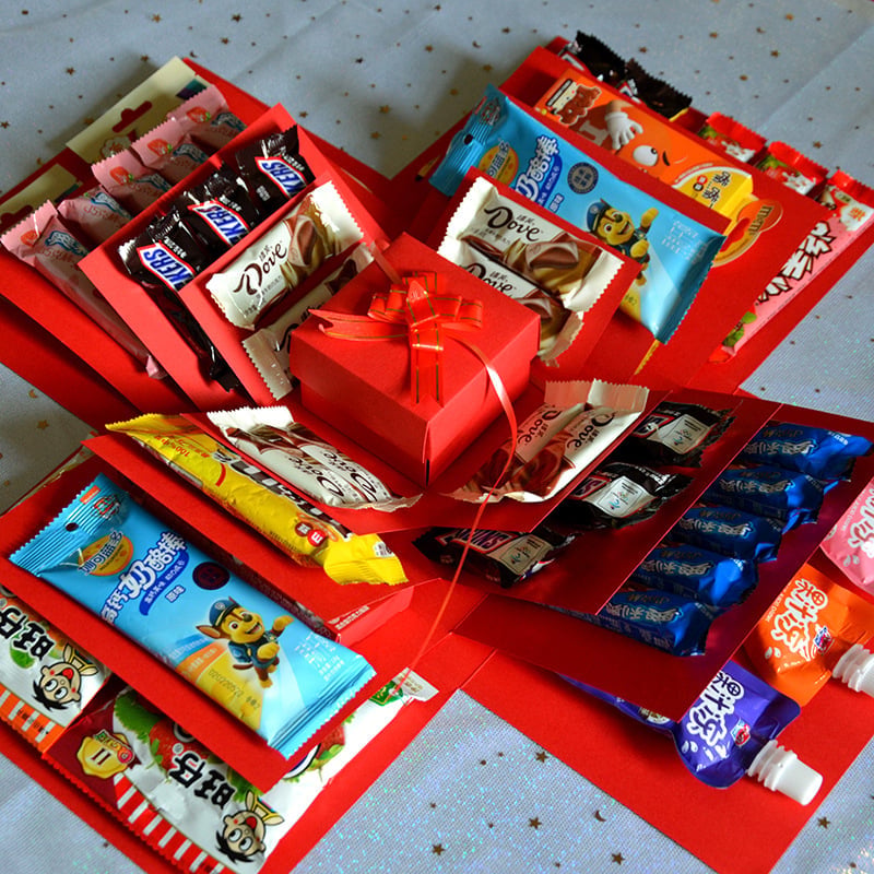 Überraschungsexplosion Geschenkverpackung Leere Box