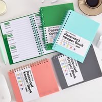 A6 Coil Password Keeper Book