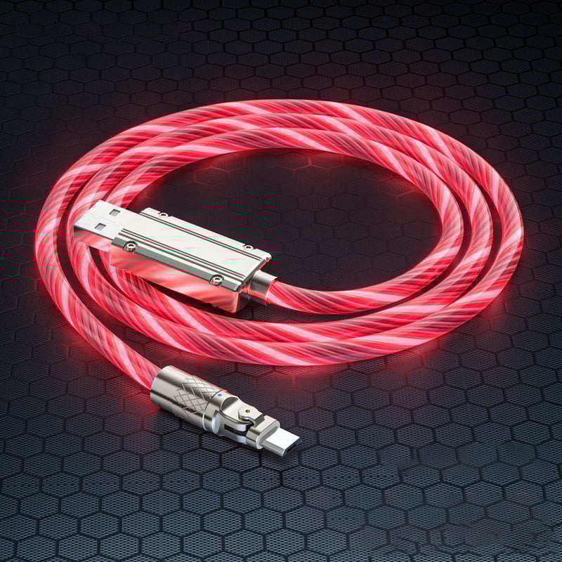 Rotating head streamer data cable