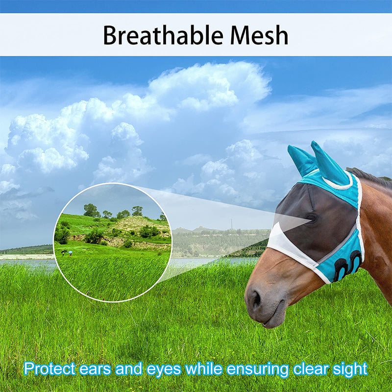 Fine Mesh UV-Proof Horse Half Face Mask