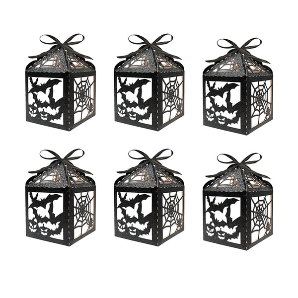 Halloween-Themed Glitter Decorative Candy Box