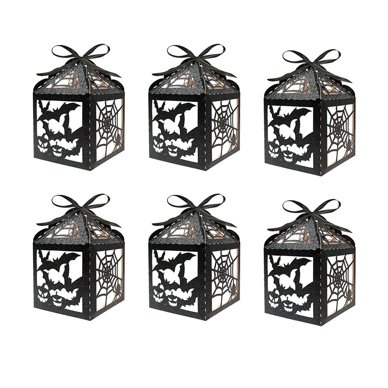 Halloween-Themed Glitter Decorative Candy Box
