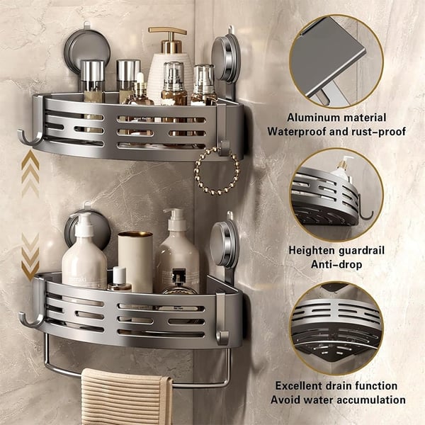 🚿Triangle Suction Cup Shower Caddy