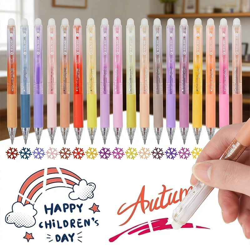 Colorful Quick-Dry Erasable Gel Pens