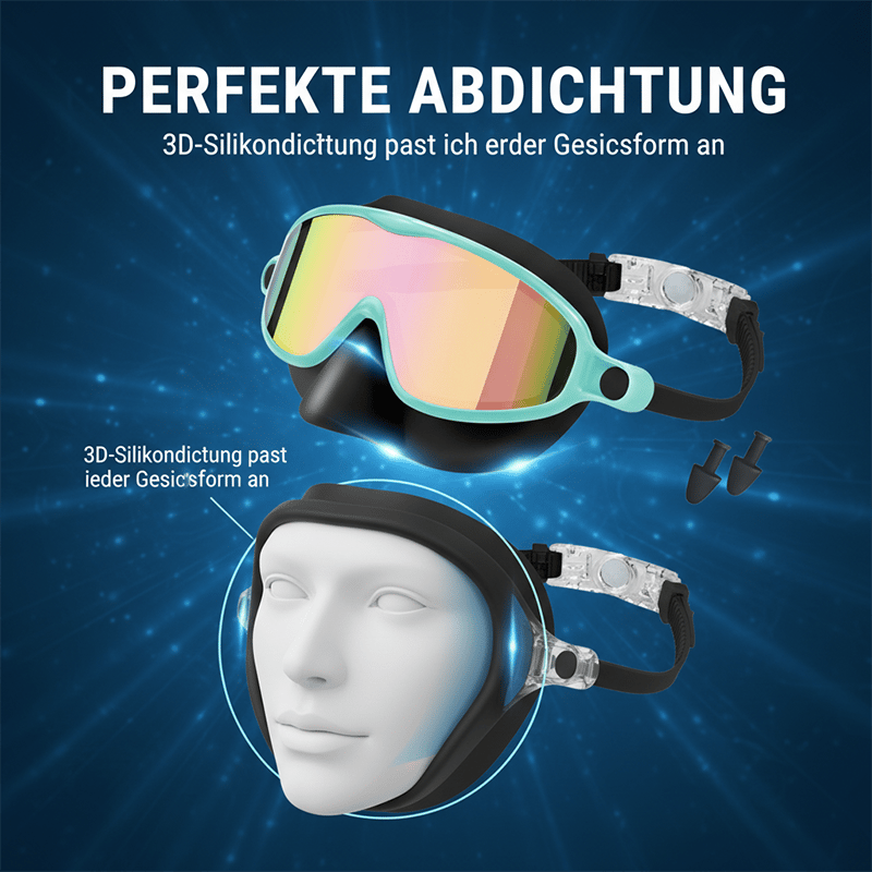 Kids Swimming Nose Cover Goggles