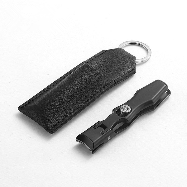 SCHWARZ (MIT LEDERTASCHE)