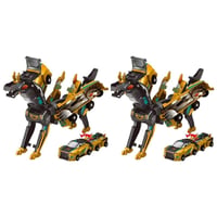 2-in-1 Magnetic Cars That Transform into Flying Dragon and Unicorn