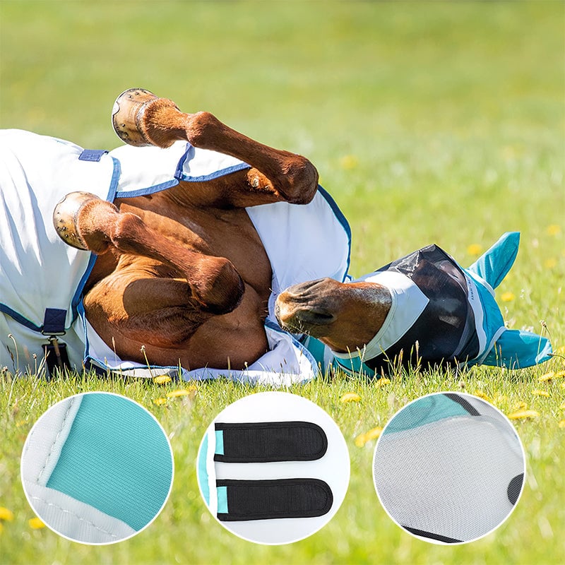 Fine Mesh UV-Proof Horse Half Face Mask