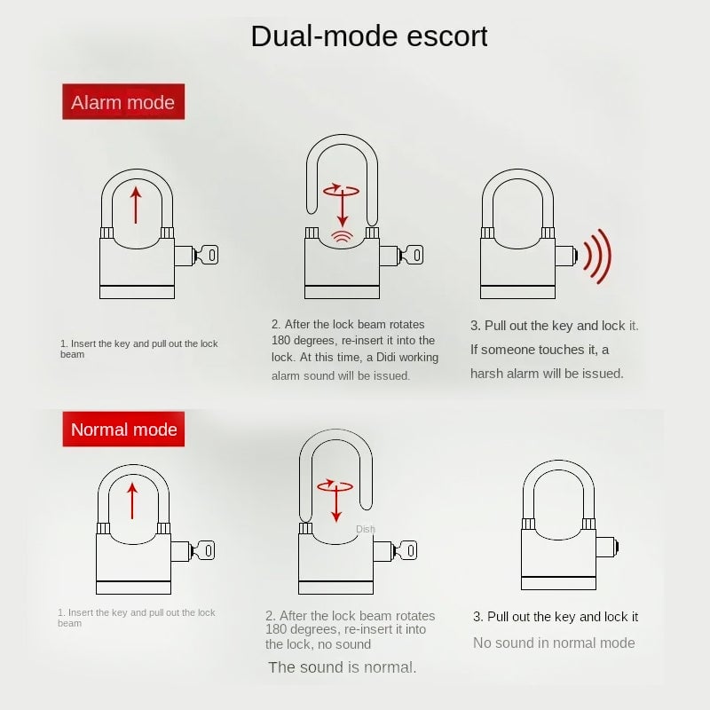 Anti-Theft Alarm Lock