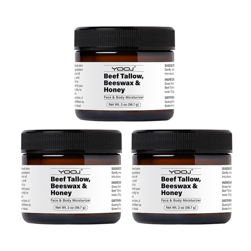 Beef Tallow Beeswax and Honey Face Moisturizer