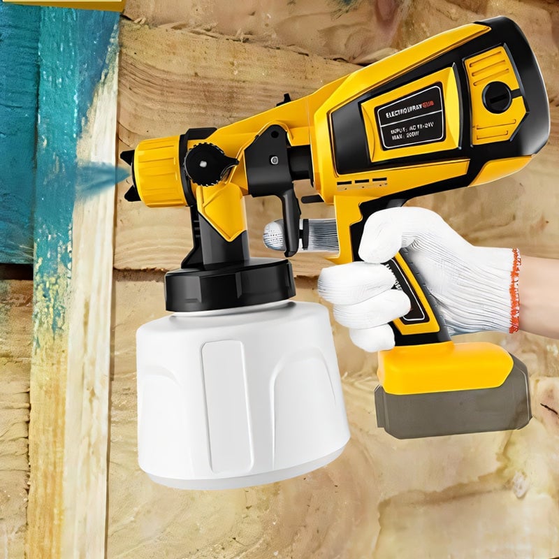 Removable electric paint gun