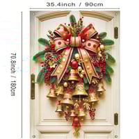 Christmas Bell Door Curtain