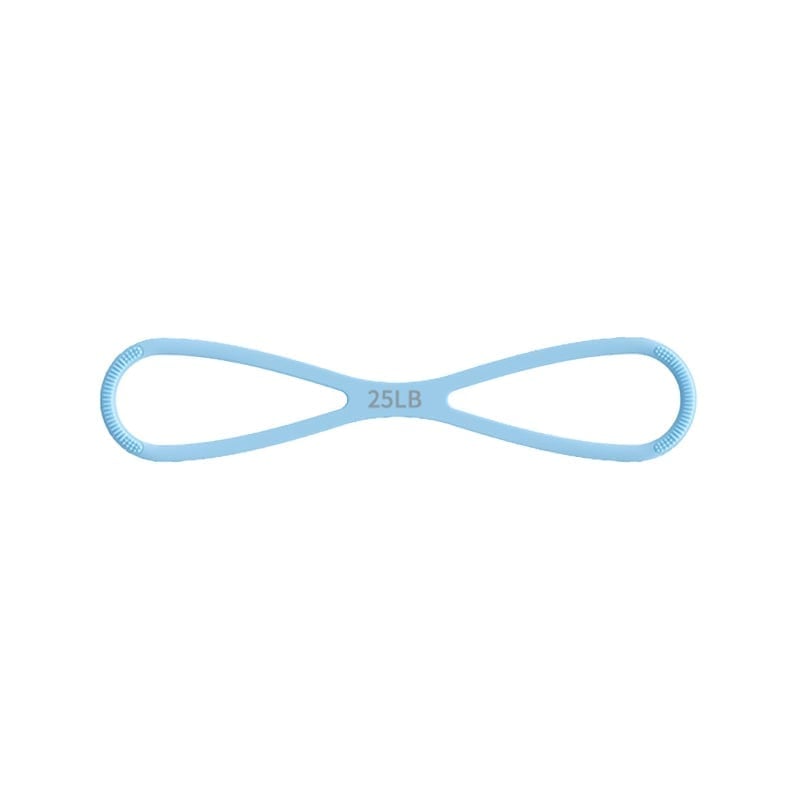 New 8-Shaped Silicone Resistance Band with Massage Grip