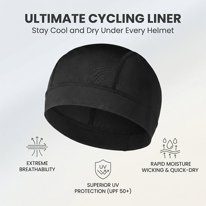 Cooling Ice Silk Cycling Cap
