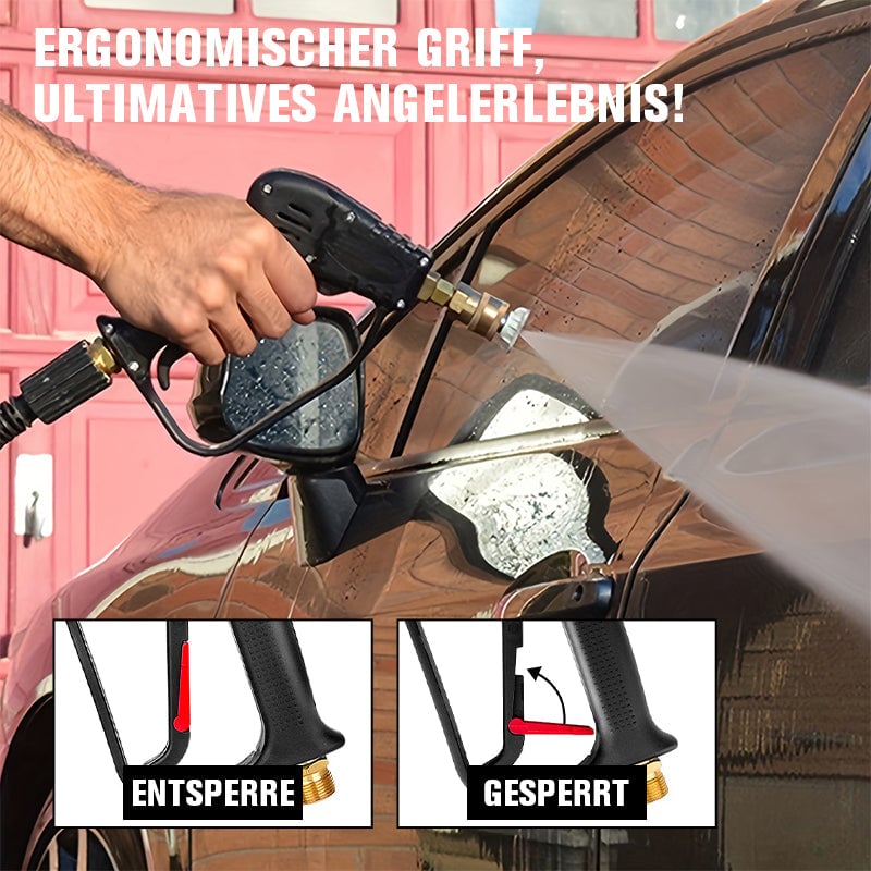 Hochdruck-Wasserpistole mit Düsen für die Autowäsche
