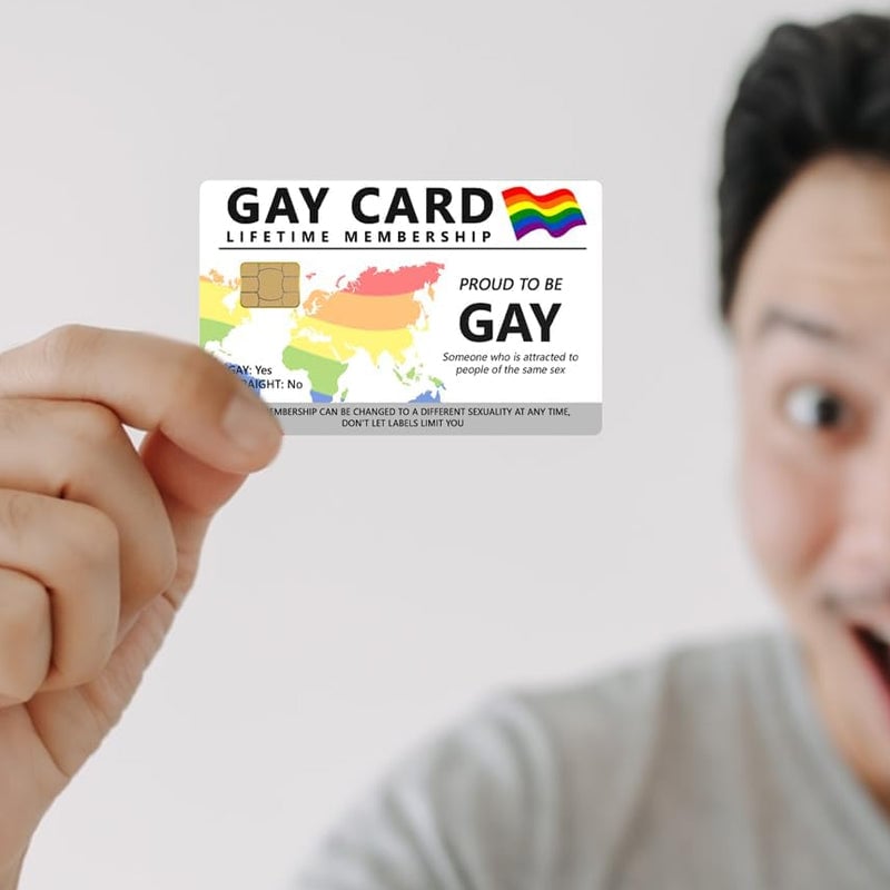 4-Piece Gay Card Lifetime Membership Credit Card Skin